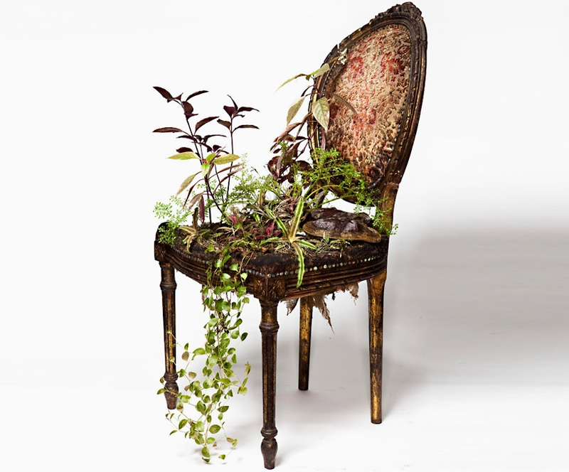 Illustration for article titled These Gorgeous Planters Made From Reclaimed Furniture Are Truly Gothic